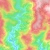 Mapa topográfico Vale de Mendiz, altitud, relieve