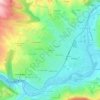 Mapa topográfico Viastels, altitud, relieve