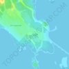 Mapa topográfico полуостров Конёк, altitud, relieve