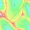 Mapa topográfico Ram River Glacier, altitud, relieve
