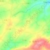 Mapa topográfico La Roulandière, altitud, relieve