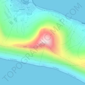 Mapa topográfico Sigatindur, altitud, relieve