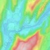 Mapa topográfico Thoirette, altitud, relieve
