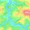 Mapa topográfico Puy Faucon, altitud, relieve