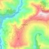 Mapa topográfico Kalimpong, altitud, relieve