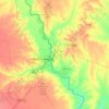 Mapa topográfico Eagle Pass, altitud, relieve