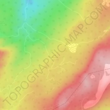 Mapa topográfico Monts Otish, altitud, relieve
