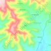Mapa topográfico Meni, altitud, relieve