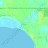 Mapa topográfico Turtle Bayou, altitud, relieve