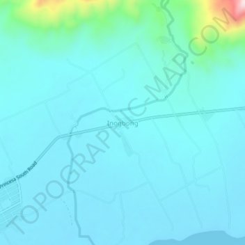 Mapa topográfico Inogbong, altitud, relieve