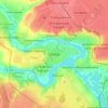 Mapa topográfico Troitsk, altitud, relieve