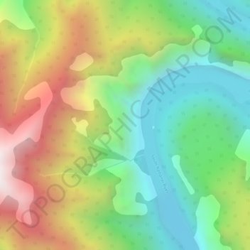 Mapa topográfico Third Canyon, altitud, relieve