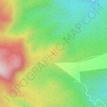 Mapa topográfico Loma Chica, altitud, relieve