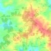 Mapa topográfico Les Granges, altitud, relieve