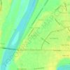 Mapa topográfico Pallua Sur, altitud, relieve