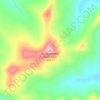 Mapa topográfico Koukandowie Mountain, altitud, relieve