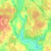 Mapa topográfico Турицино, altitud, relieve