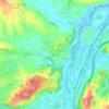 Mapa topográfico Viveda, altitud, relieve