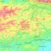 Mapa topográfico San Antonio de los Altos, altitud, relieve
