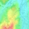 Mapa topográfico Les Chesnez, altitud, relieve