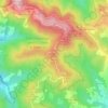 Mapa topográfico Monte Aman, altitud, relieve