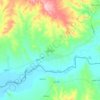 Mapa topográfico Segrdkan, altitud, relieve