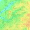 Mapa topográfico Les Beauces, altitud, relieve