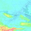 Mapa topográfico Raxruhá, altitud, relieve