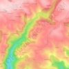 Mapa topográfico Mas Viala, altitud, relieve