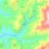 Mapa topográfico Bokod, altitud, relieve