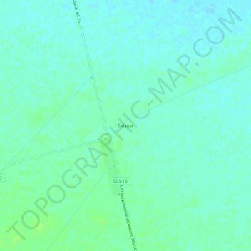 Mapa topográfico Solanet, altitud, relieve