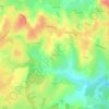 Mapa topográfico Veaumas, altitud, relieve