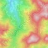 Mapa topográfico Ca' dei Sabbatini, altitud, relieve