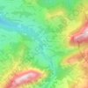 Mapa topográfico Gfellen, altitud, relieve