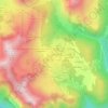 Mapa topográfico Les Chars, altitud, relieve