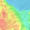 Mapa topográfico Ellesmere Port, altitud, relieve