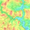 Mapa topográfico Bivière, altitud, relieve
