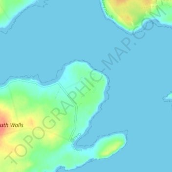 Mapa topográfico Hackness, altitud, relieve