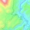 Mapa topográfico Lutto Kututo, altitud, relieve