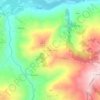 Mapa topográfico Cerrè Marabino, altitud, relieve