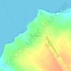 Mapa topográfico Maningrida, altitud, relieve
