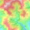 Mapa topográfico pirag, altitud, relieve