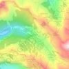 Mapa topográfico Les Lindarets, altitud, relieve