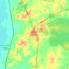 Mapa topográfico Bacabeira, altitud, relieve
