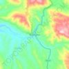 Mapa topográfico El Descanso, altitud, relieve
