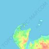Mapa topográfico Bet Dwarka, altitud, relieve