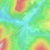 Mapa topográfico Saint-Pierre-d'Entremont (Isère), altitud, relieve