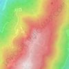 Mapa topográfico Crêt du Poulet, altitud, relieve