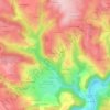 Mapa topográfico Lachaux, altitud, relieve