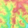 Mapa topográfico Losange, altitud, relieve